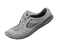 Shoe on top of garbage pile