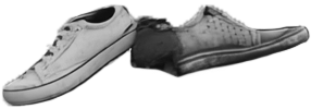 A pile of shoes representing returns and waste